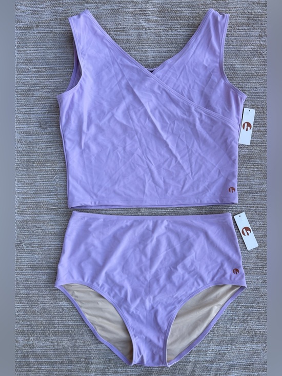 Honey Mark Other - Honey Mark Deep Lavender Swim Set Basil Wrap Top & bottom size XL